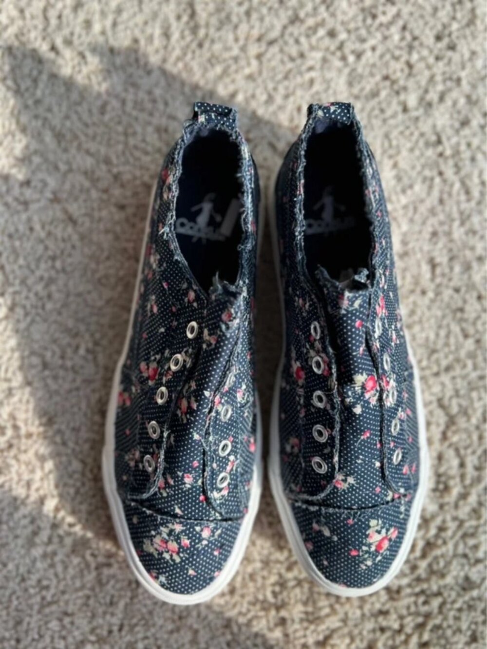 Corkys size 11 Babalu floral tennis shoes new with box